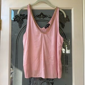 Generation Love Pink Camisole with Gold Chain neckline